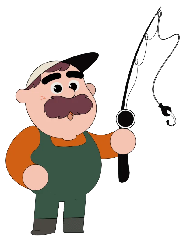 Pal - FishPal mascot fisherman character